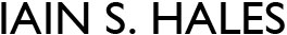 iain s hales